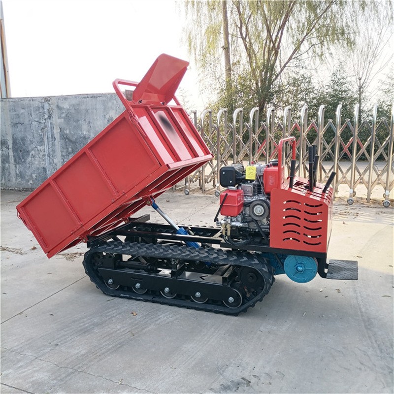小吨位柴油履带车 带自卸履带翻斗车 全地形小型手扶履带运输车图3