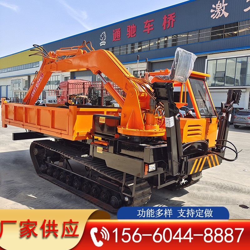 农用四不像随车挖 轮式拖拉机带挖机 四驱自卸随车挖图3