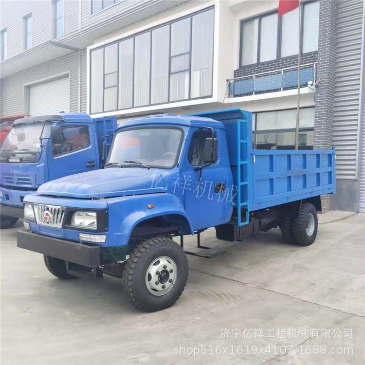 老式8吨农用四驱拖拉机 解放四轮货车 工地工程翻斗自卸运输车图5