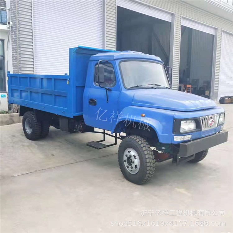 老式8吨农用四驱拖拉机 解放四轮货车 工地工程翻斗自卸运输车图3