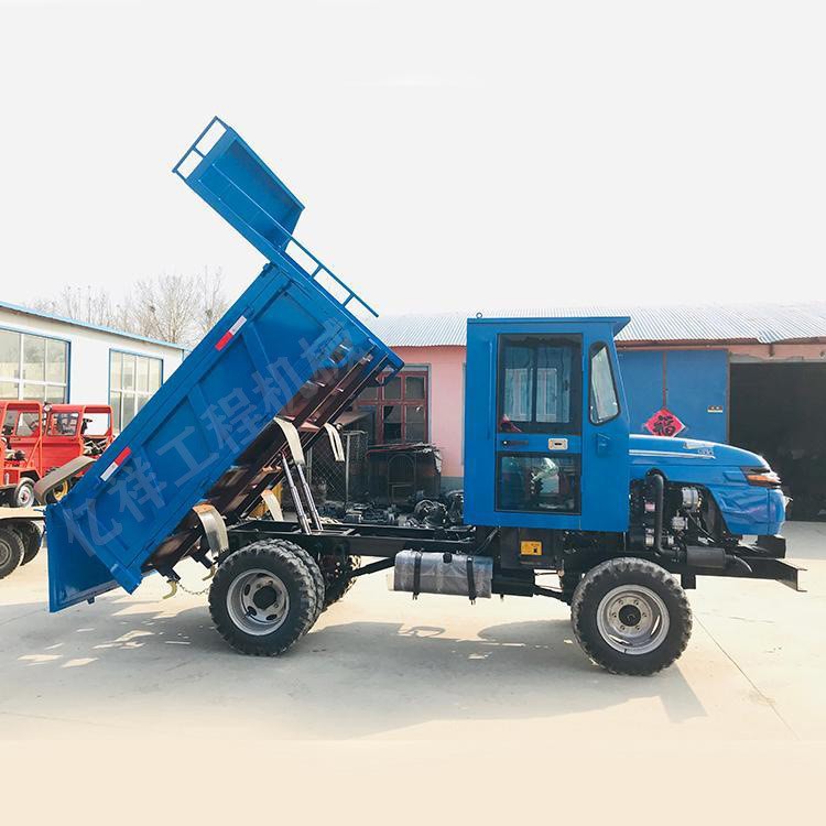农用四不像拖拉机 双顶液压四驱翻斗运输车 矿用渣土六轮自卸车图5