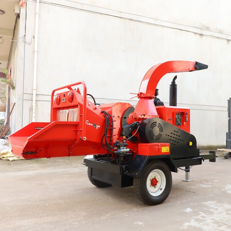粉碎20cm大型树枝粉碎机移动木材削片机园林木材粉碎机柴油碎枝机图2