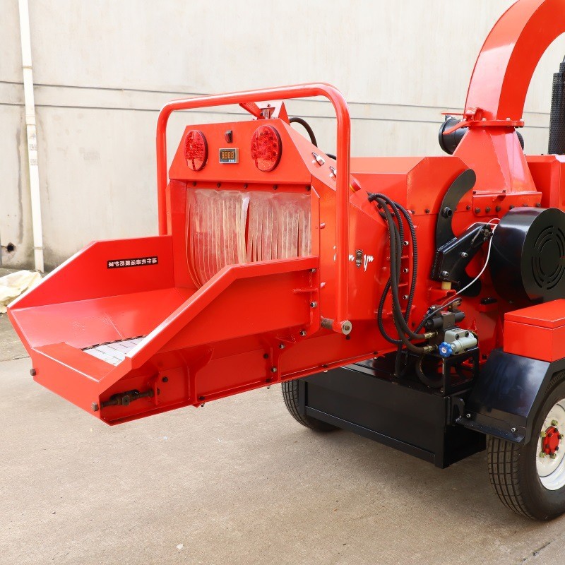 粉碎20cm大型树枝粉碎机移动木材削片机园林木材粉碎机柴油碎枝机图4