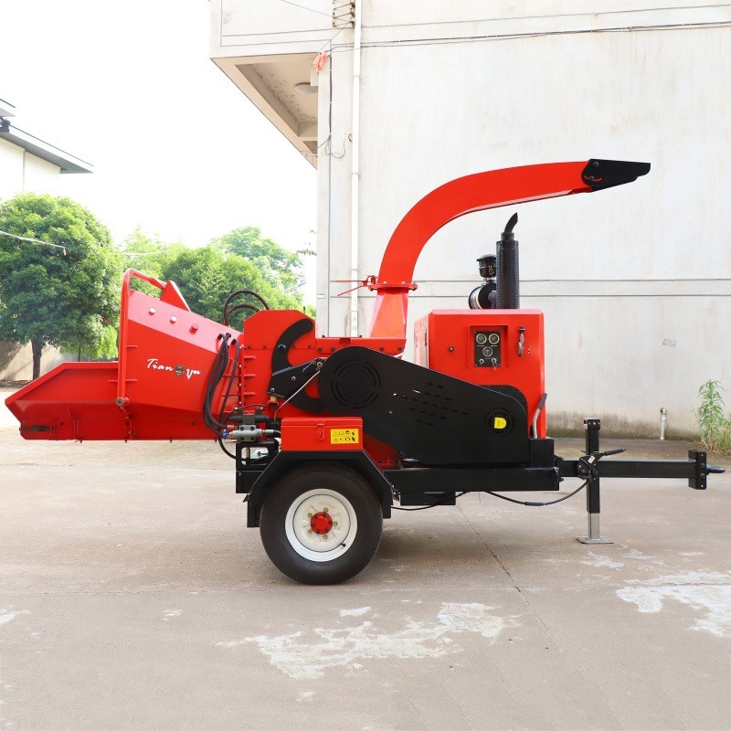 园林轮式手扶碎枝机可移动小型树枝粉碎机修剪物汽油碎枝机直营图5