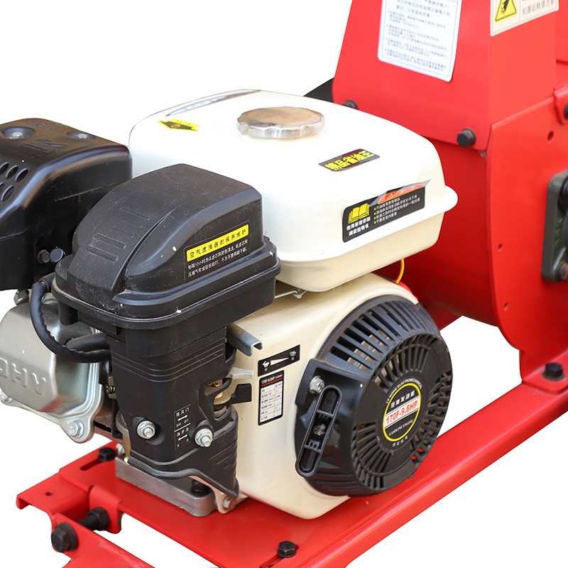 园林轮式手扶碎枝机可移动小型树枝粉碎机修剪物汽油碎枝机直营图4