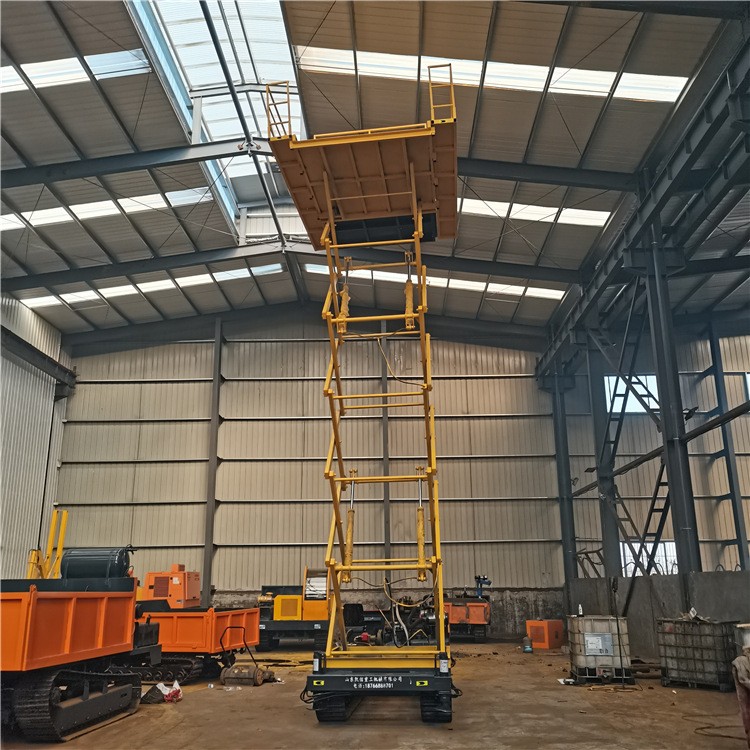 自行履带式升降机 无线遥控电动剪叉式升降平台 全自动登高梯图5