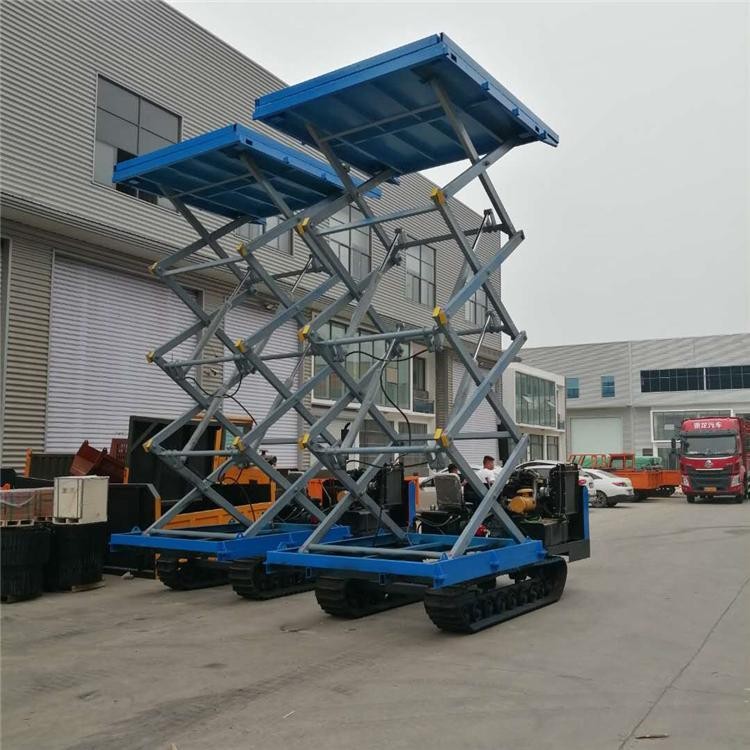 自行履带式升降机 无线遥控电动剪叉式升降平台 全自动登高梯图2