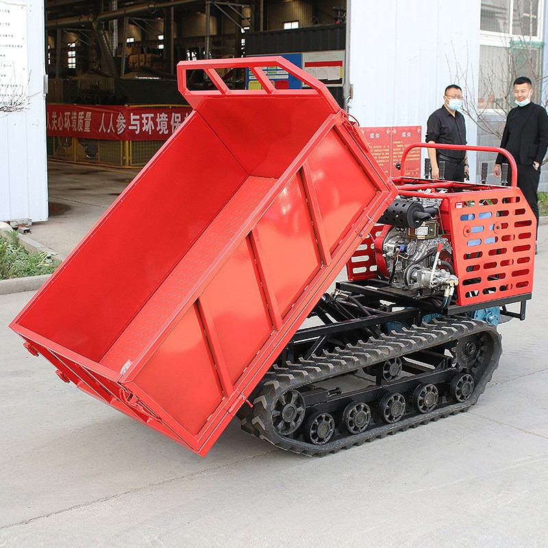手扶式履带运输车大型小型0.75t-10t自卸车爬坡王农用山地通用图4