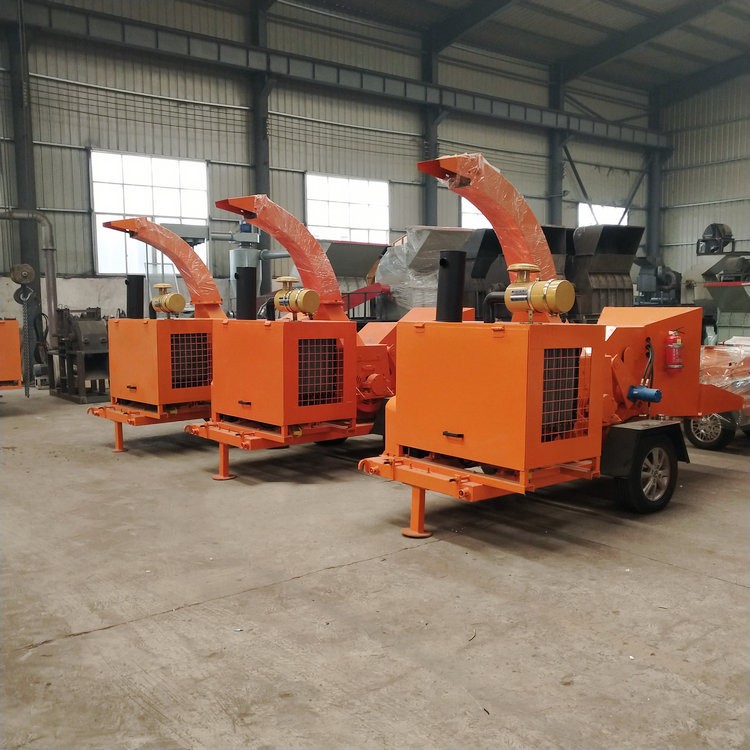 大型双料口盘式碎枝机 移动方口圆木材粉碎机 碎菇木干湿树枝图4