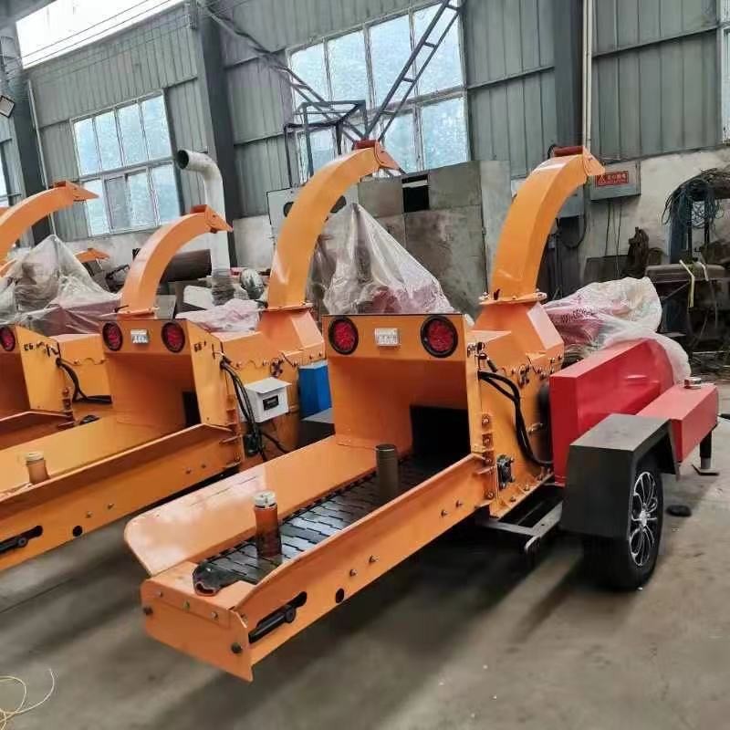 大型双料口盘式碎枝机 移动方口圆木材粉碎机 碎菇木干湿树枝图5