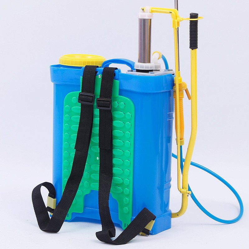 16L现货厂家批发背负式手动打农药消毒农用双管带钢气压式喷雾器图3