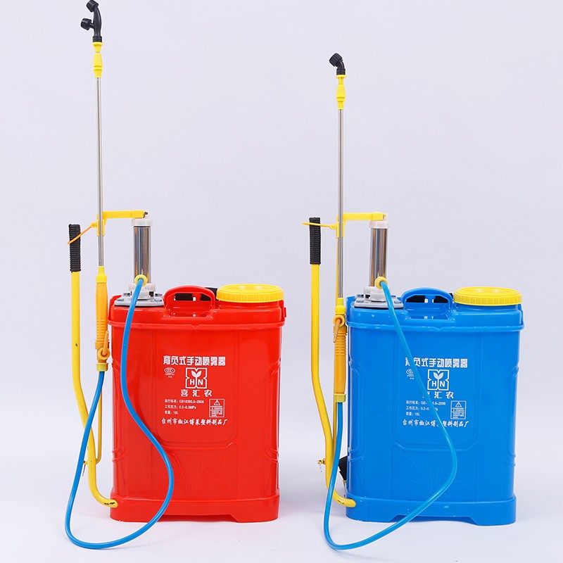 16L现货厂家批发背负式手动打农药消毒农用双管带钢气压式喷雾器图5