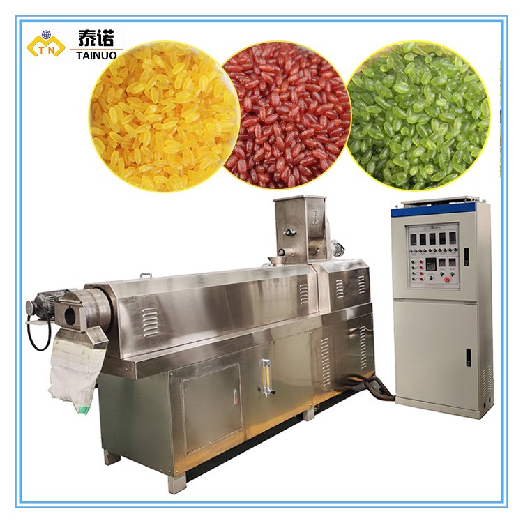 韩国强化营养米机器 人造复合大米挤压造粒机 人造营养大米设备厂图2