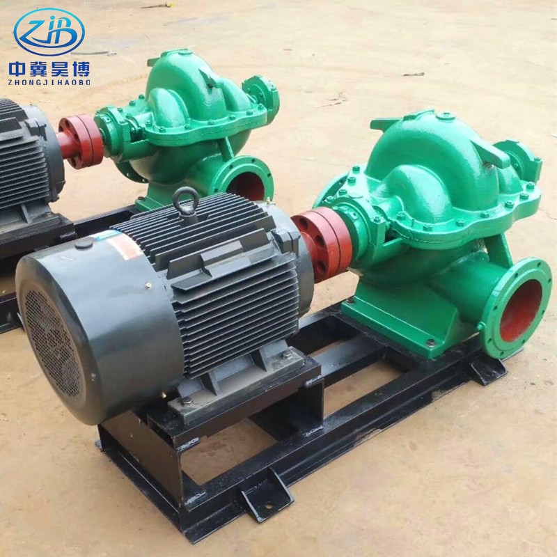 昊博牌循环污水双吸泵SH型卧式单级双吸离心泵14SH-9铸铁直流水泵图4