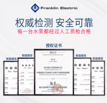 美国Franklin富兰克林不锈钢密闭式潜水电机深井电机喷泉设备图2