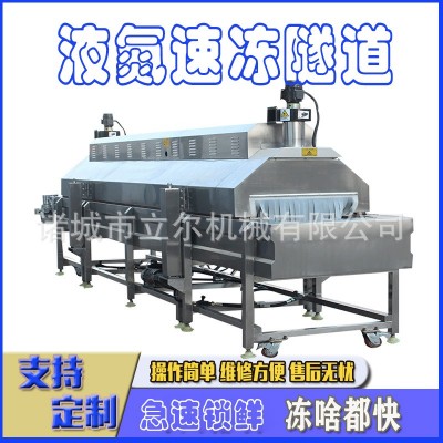 肉制品速冻设备 隧道式液氮速冻机 水产品液氮速冻机
