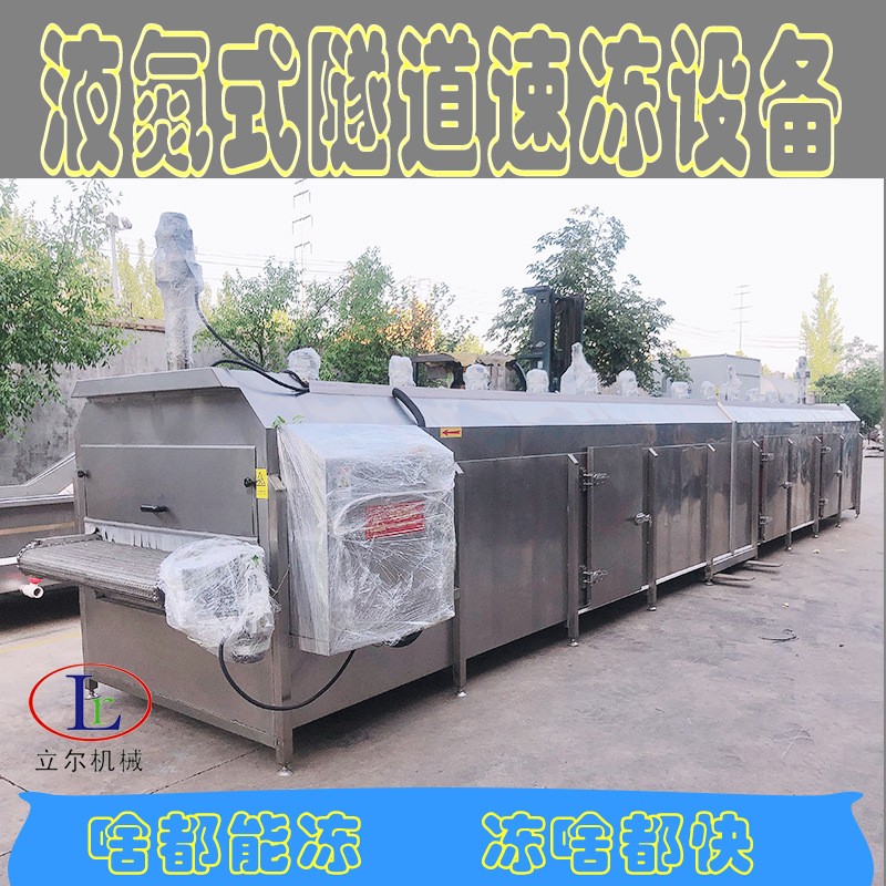 肉制品速冻设备 隧道式液氮速冻机 水产品液氮速冻机图2