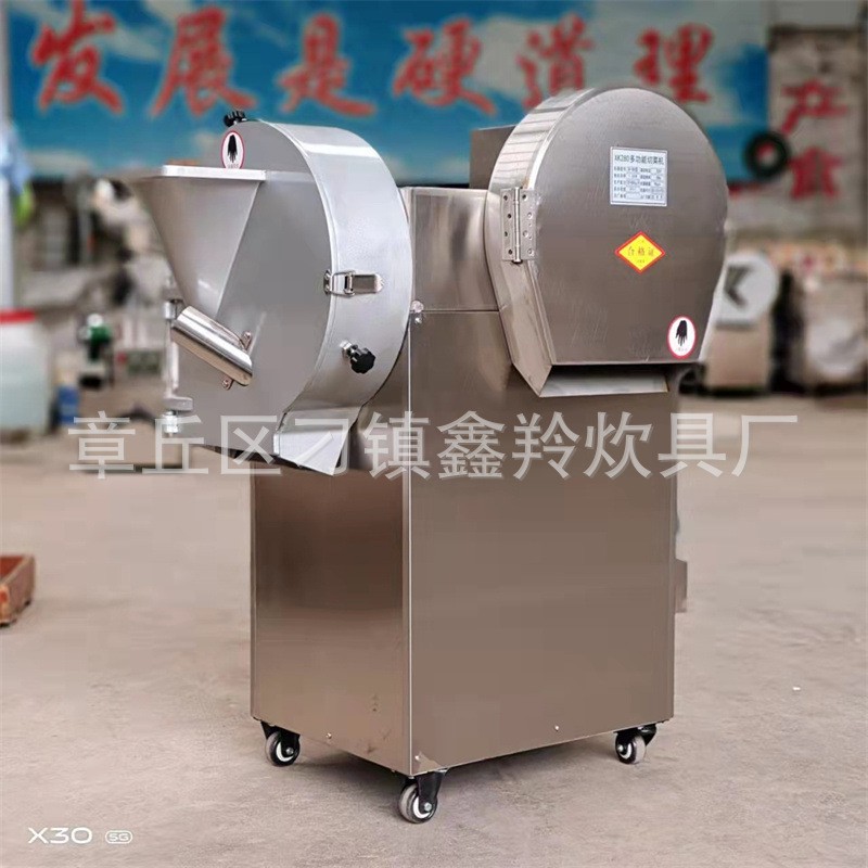 厂家现货XK280型双头变频多功能切菜机多功能蔬菜切丝切丁切菜机图5