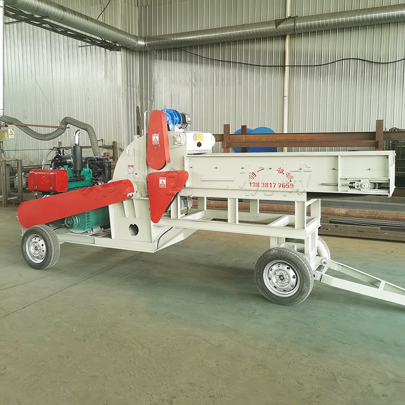 可移动木材粉碎机 牵引式树枝木材木头竹子粉碎机 柴油流动作业图5