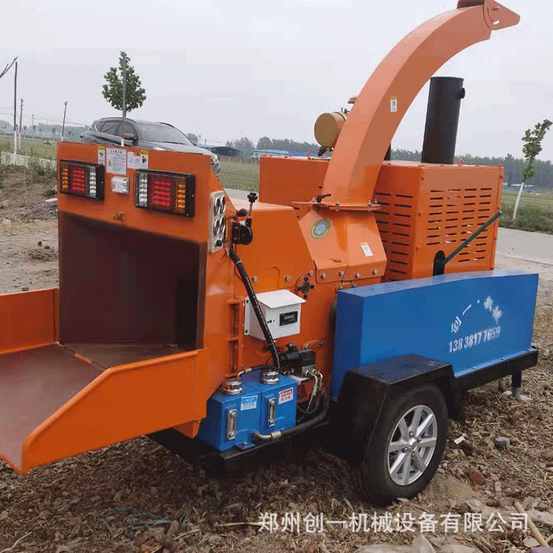 园林绿化树枝粉碎车 大马力柴油动力园艺苗木果树果园粉碎机图4