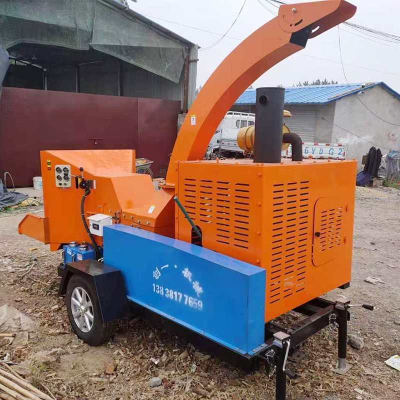 移动树枝粉碎机 树叶树枝丫枝条树木粉碎机 打树枝机器图4