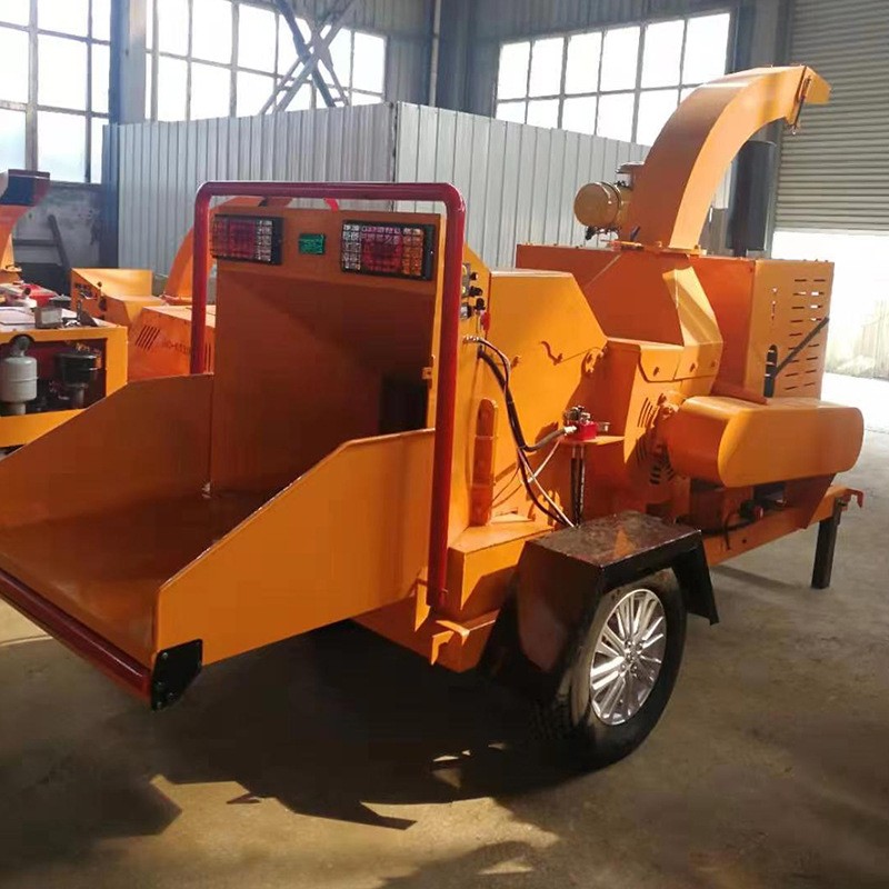 园林树枝粉碎机移动款大型粉碎机香菇木头边角料树枝切碎机粉碎机图2