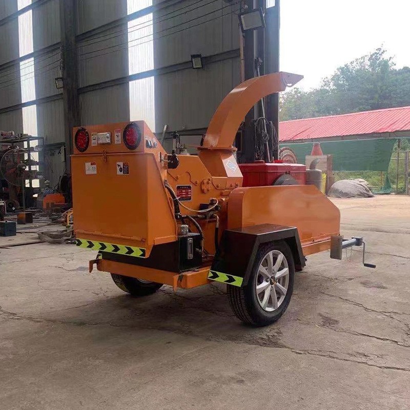 园林树枝粉碎机移动款大型粉碎机香菇木头边角料树枝切碎机粉碎机图4