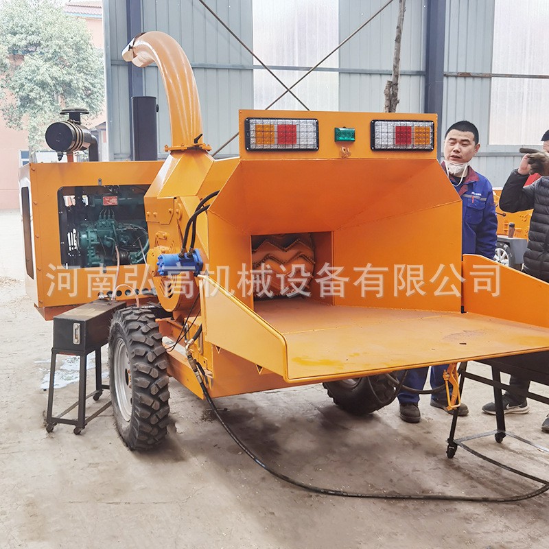 热销公园绿化木材粉碎机 大型树枝木材粉碎机 园林树枝树杈碎枝机图4