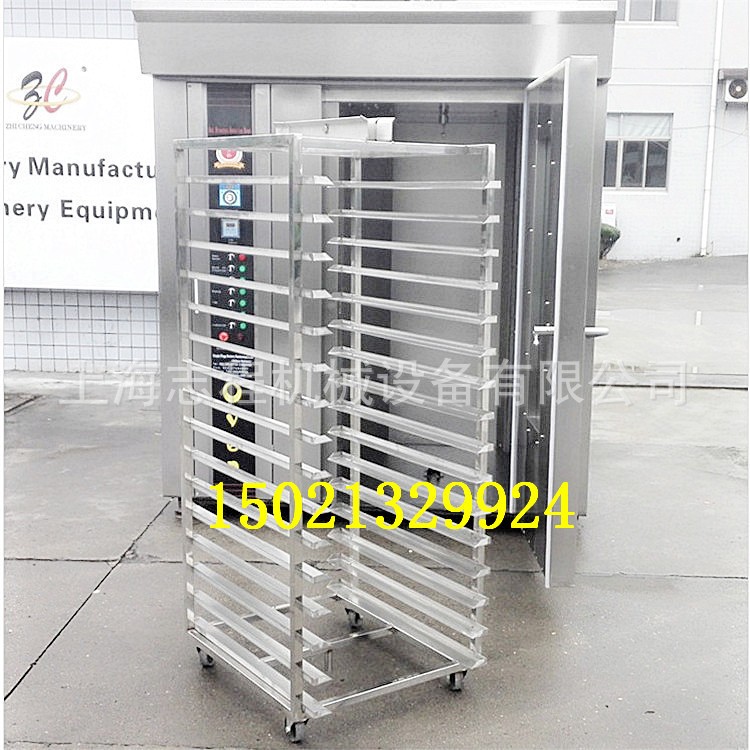 工厂直供16盘热风循环旋转烤炉 商用面包烤箱 柴油式月饼烤炉图2