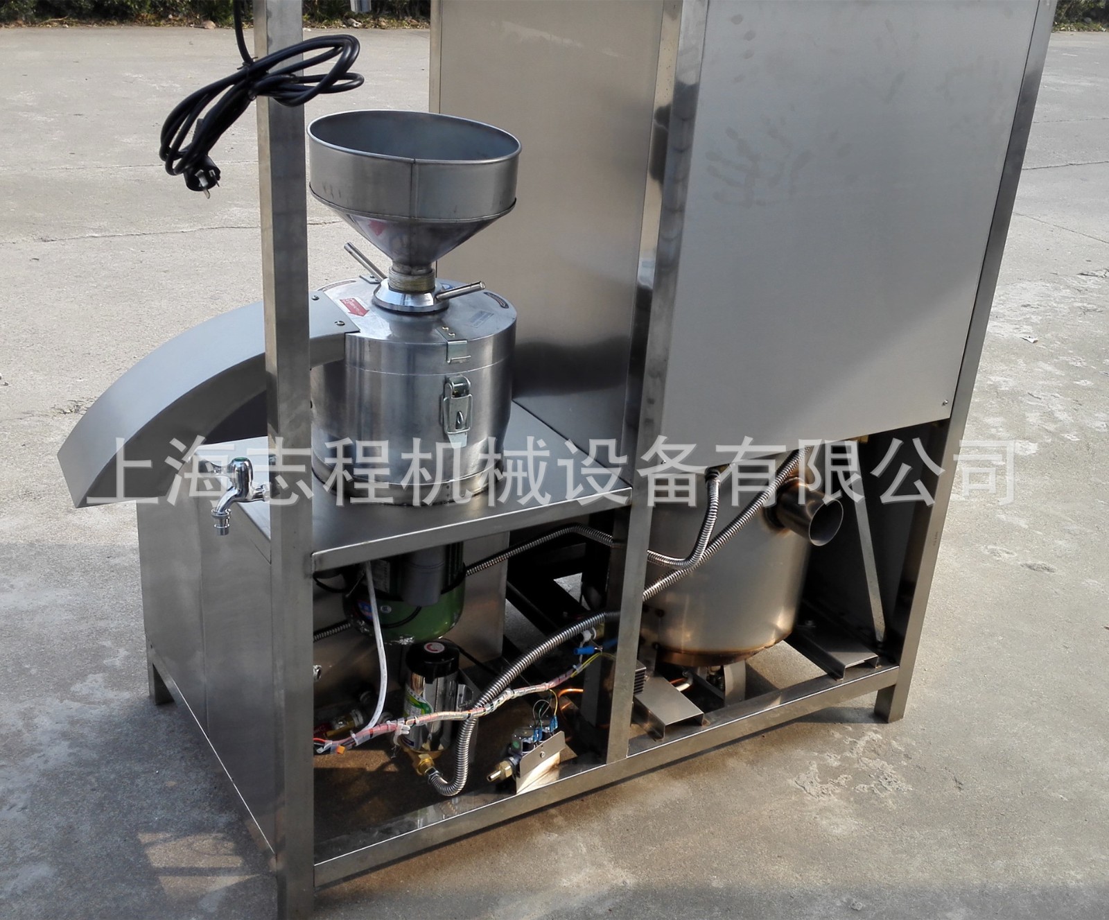 供应智能商用豆浆机 电动石磨豆腐豆浆一体机 电气两用豆浆机图5