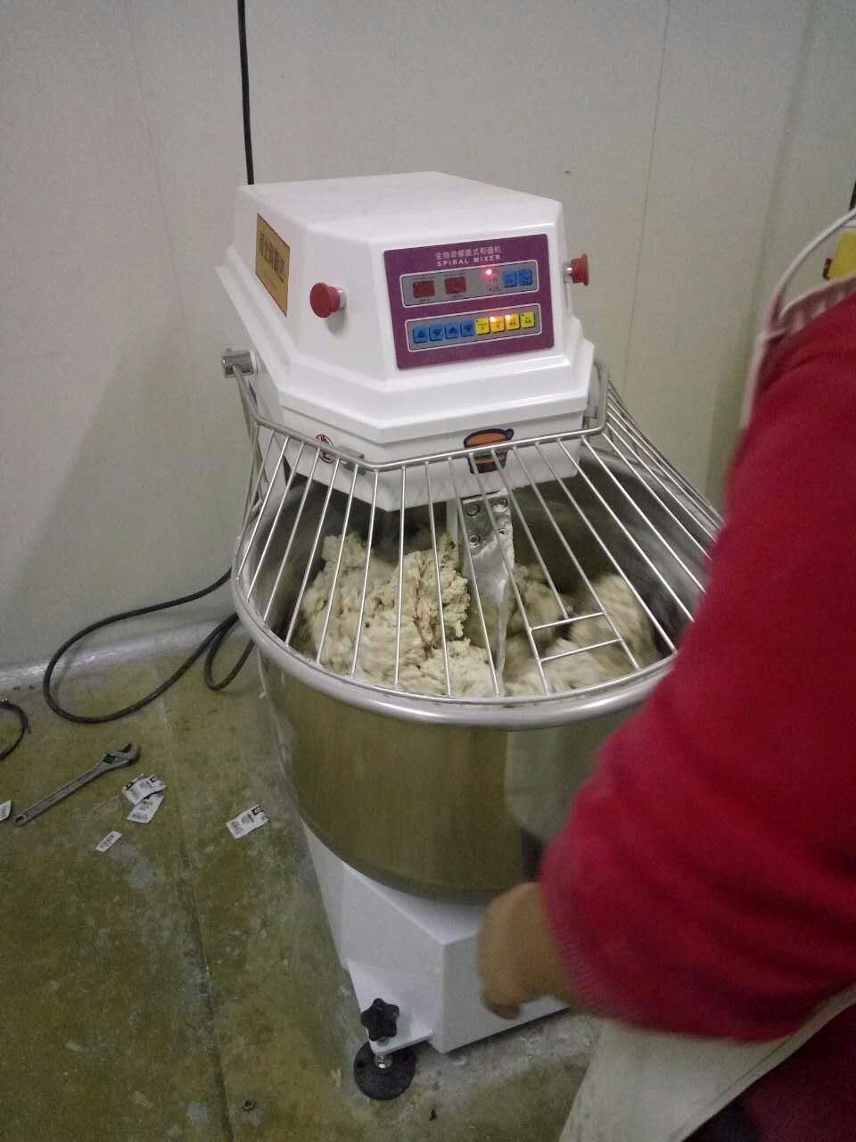 现货供应2包粉双速双动和面机离缸式和面机 旋转烤炉面包成套设备图2