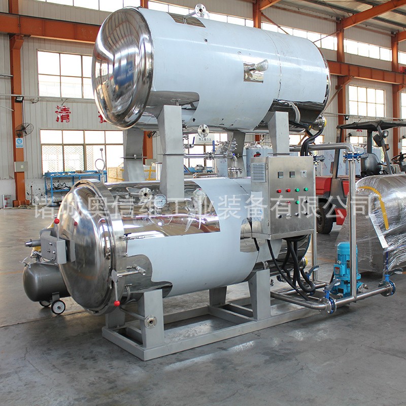 海参鲍鱼粥杀菌釜 麻辣豆干高温杀菌锅 宠物食品粽子双层水浴杀菌图5