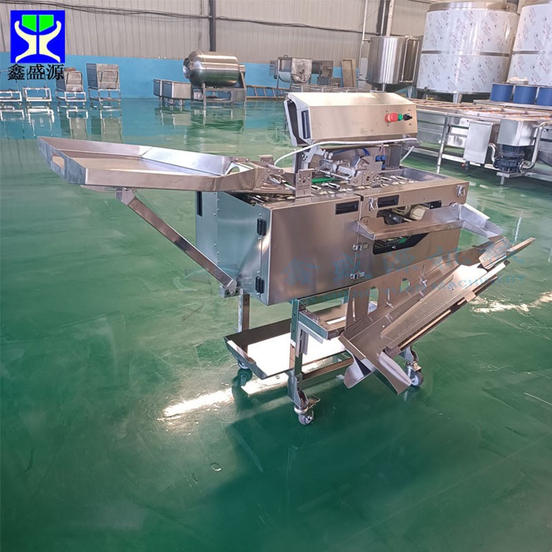 供应全自动去皮取液机 小型蛋清蛋黄分离机 商用连续式双排打蛋机图3