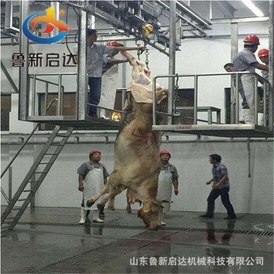 气动单柱升降台 驱动涨紧装置 驱动装置 牛驴骡子屠宰线