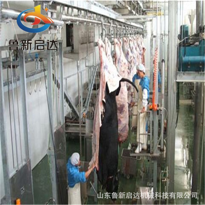 气动单柱升降台 驱动涨紧装置 驱动装置 牛驴骡子屠宰线图2