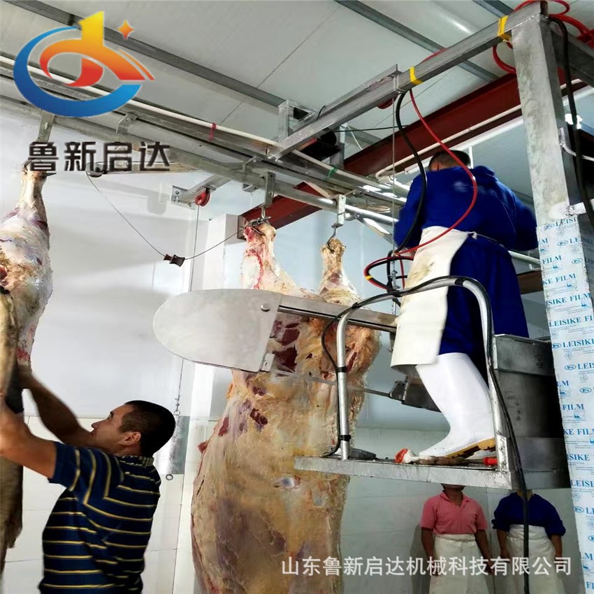 家畜屠宰设备,猪牛羊肉牛牦牛水牛黄牛屠宰宰杀机械设备线图1