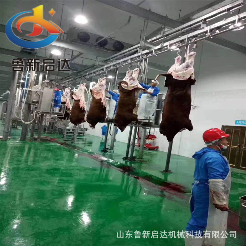 家畜屠宰设备,猪牛羊肉牛牦牛水牛黄牛屠宰宰杀机械设备线图4