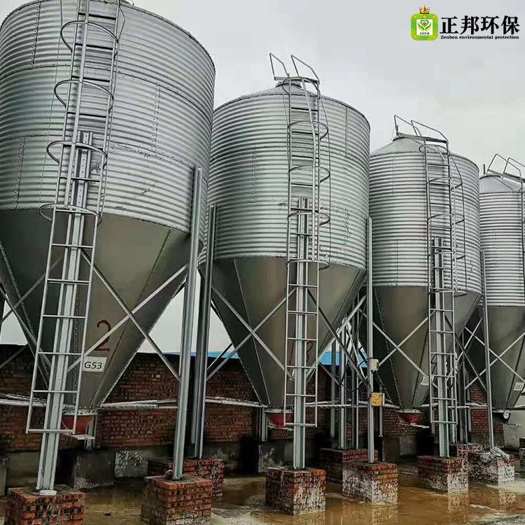 大容量养殖料塔料线 养猪设备饲料储存 自动化料塔料线养殖设备图5