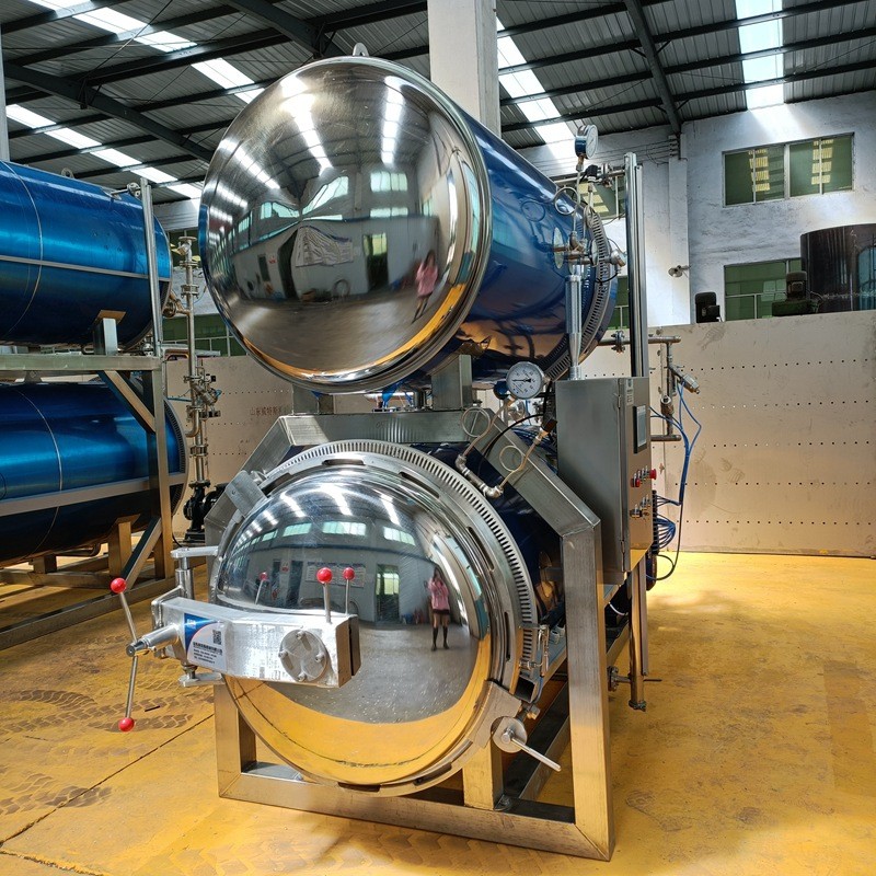 灭菌釜水浴式双层全自动粽子杀菌锅 玉米软包装食品杀菌锅设备图4