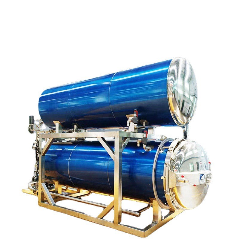 灭菌釜水浴式双层全自动粽子杀菌锅 玉米软包装食品杀菌锅设备图5