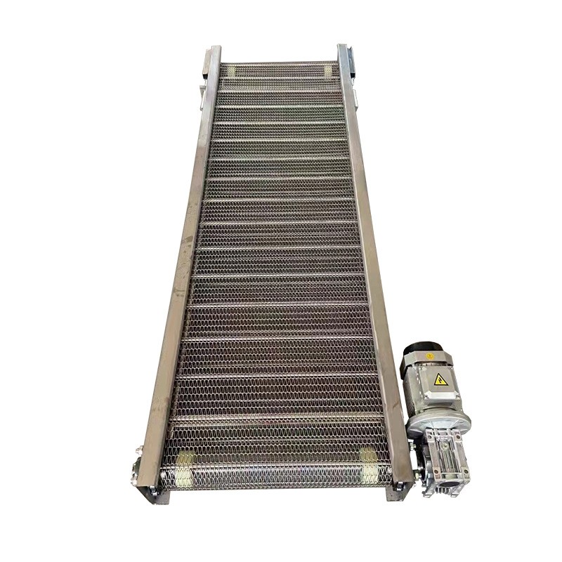 果蔬清洗物流分拣流水线 面包输送机传送带304不锈钢网带输送机图5