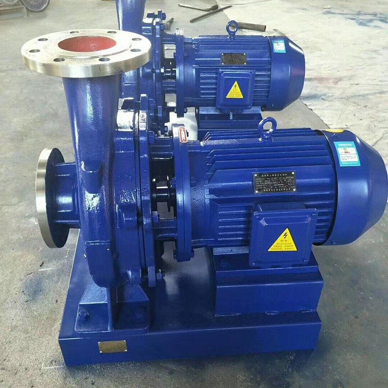 厂家定制 ISW卧式管道离心泵单级大流量高扬程冷热水循环抽水机