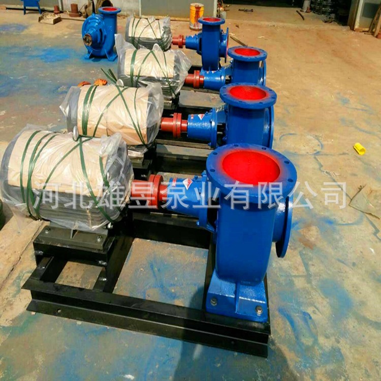 12寸卧式混流泵300HW-8农田灌溉大流量防汛排涝泵 柴油机混流水泵图4