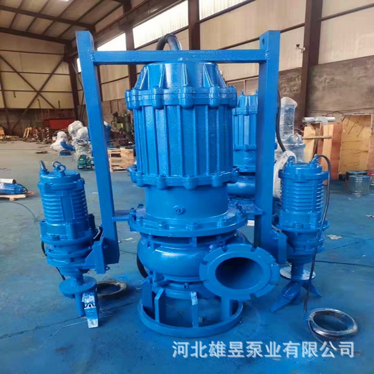 高铬合金潜水渣浆泵船用耐磨吸砂抽沙泵大型河底清淤搅拌式泥浆泵图4