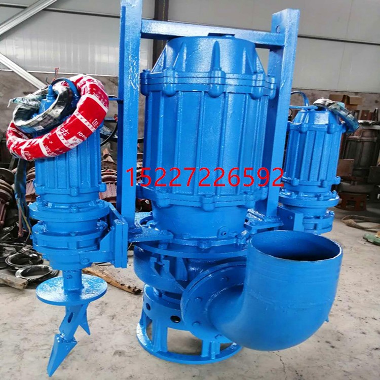 高铬合金潜水渣浆泵船用耐磨吸砂抽沙泵大型河底清淤搅拌式泥浆泵图2