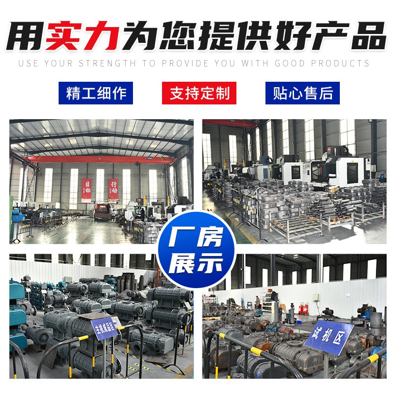 罗茨风机厂家大流量增氧用水产养殖鱼塘曝气机污水处理罗茨风机图4