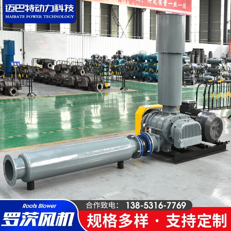 罗茨风机厂家大流量增氧用水产养殖鱼塘曝气机污水处理罗茨风机图3