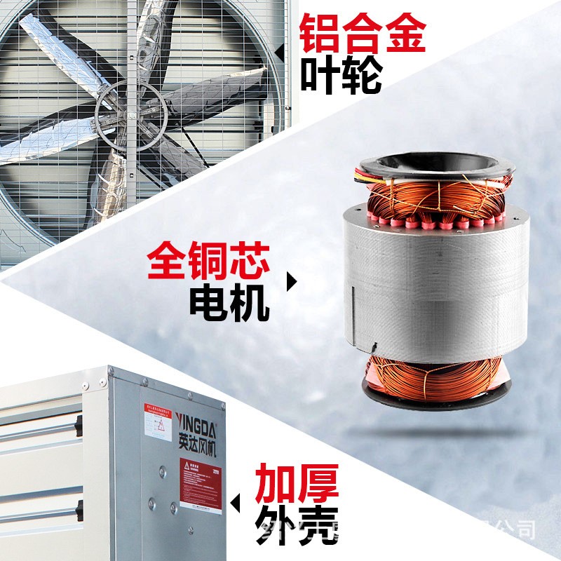 英达负压风机大功率工业排风扇加厚防爆养殖畜牧通风排风换气风机图3