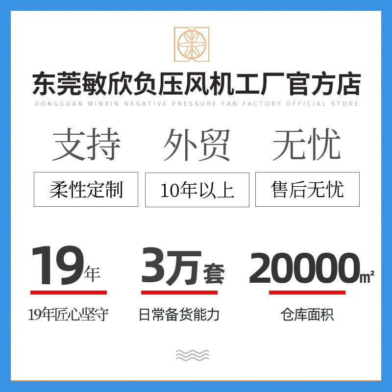 敏欣工业大风扇380伏220V工厂车间仓库抽风机排气扇轴流负图3