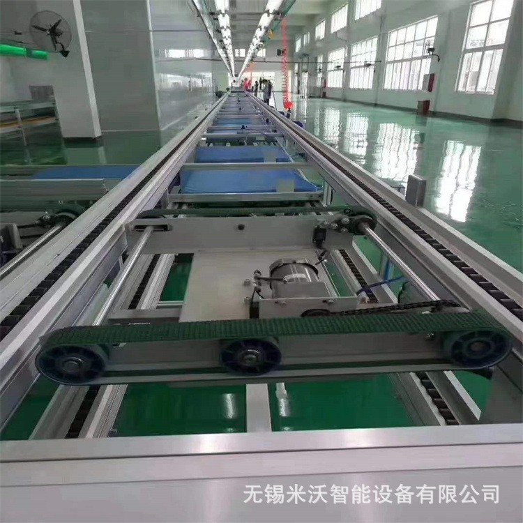 双层倍速正返回流 托盘链条输送 家装汽车组装零件拼装流水线图5